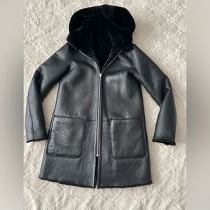 Genuine Shearling Coat, Size XS